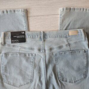 Sophia Vergara Eden super high rise straight jeans - 90's - NWT - size 14
